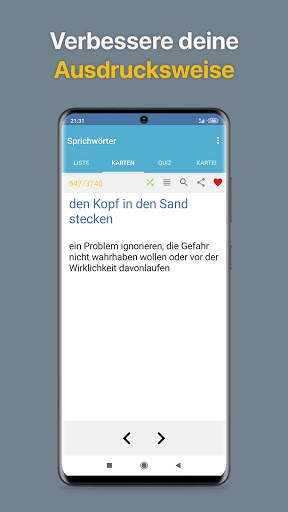 Deutsche Sprichwörter & Redewendungen screenshot 2