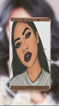 Cute Black Girly screenshot 1