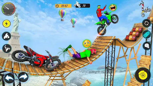 Bike Stunt Balap Motor Games screenshot 6