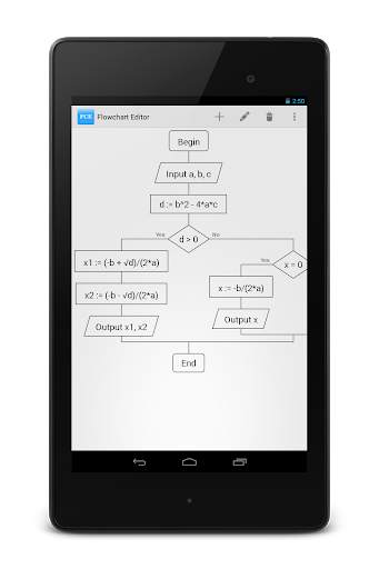 Flowchart Editor Lite screenshot 1