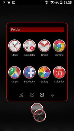 Next Launcher 3D Theme Carbon screenshot 3