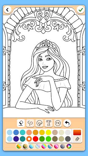 Prinses kleurboek screenshot 2