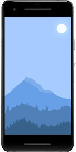 2D Mountain Landscape - Live Wallpapers screenshot 3