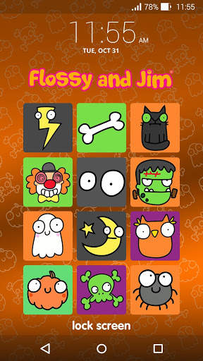 Flossy and Jim Lock Screen 3 تصوير الشاشة