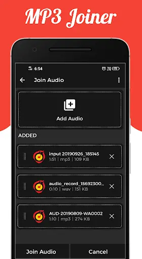 MP3 Merger : Audio Joiner screenshot 2