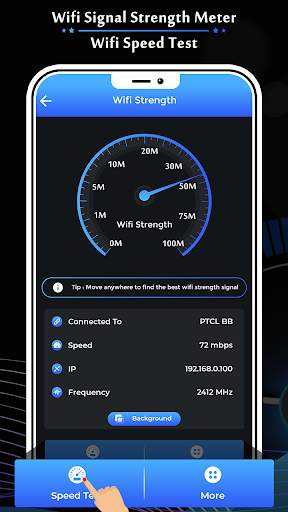 WiFi Signal Strength Meter - WiFi Speed Test screenshot 1