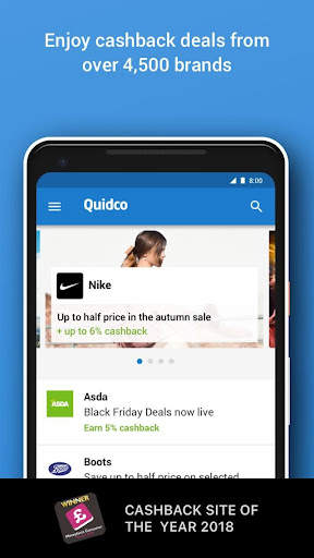 Quidco: Cashback & Vouchers screenshot 1