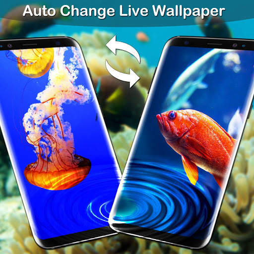 Fish Lock Screen Live Wallpaper 4 تصوير الشاشة