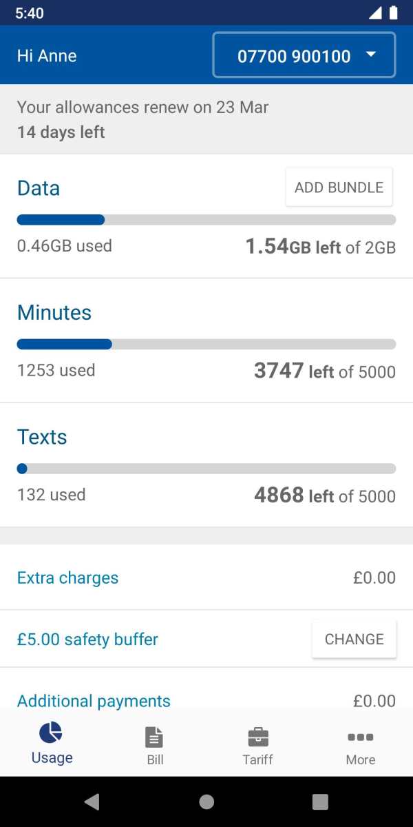 Tesco Mobile screenshot 1