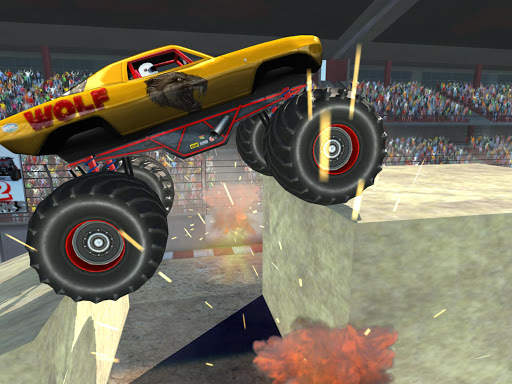 Monster Truck Stunts, Race and Crush Cars screenshot 14