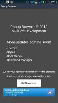 Popup Browser BETA screenshot 2