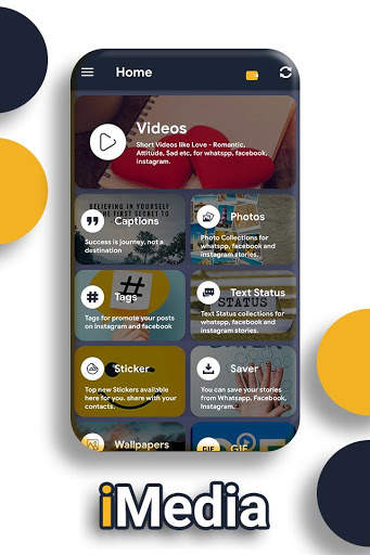 iMedia- Video Status, Tag, Caption, Wallpaper, Gif screenshot 7