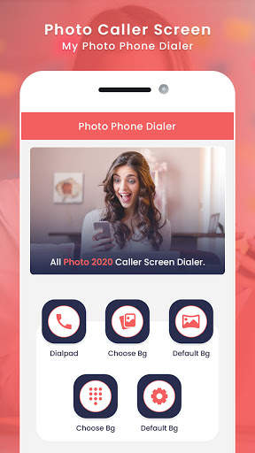 Photo Caller Screen - My Photo Phone Dialer скриншот 1