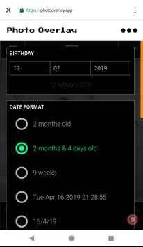Age/date photo overlays screenshot 4