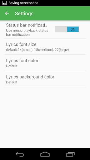 Lyrics screenshot 4