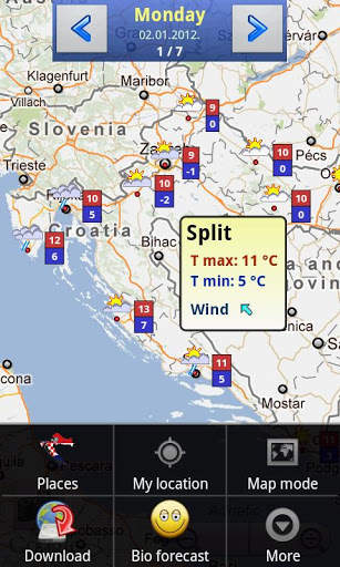 Croatia Weather screenshot 2