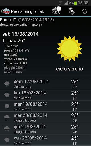Allarme Meteo IT screenshot 6