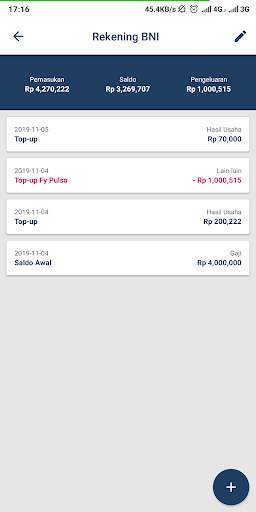 Catatan Keuangan Keluar Masuk Uang Cash FLow screenshot 3