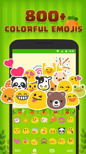 Cartoon Keyboard Theme - Carrot स्क्रीनशॉट 2