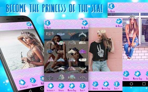 Mermaid Crown Stickers - Crowns Photo Editor screenshot 1