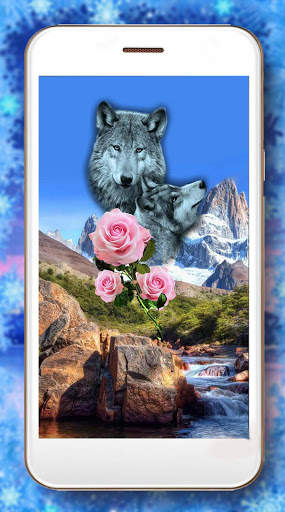 Rose and Wolf Live Wallpaper screenshot 3
