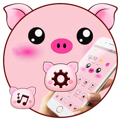 Pink Cartoon Piggy Kawaii Theme 1.1.11