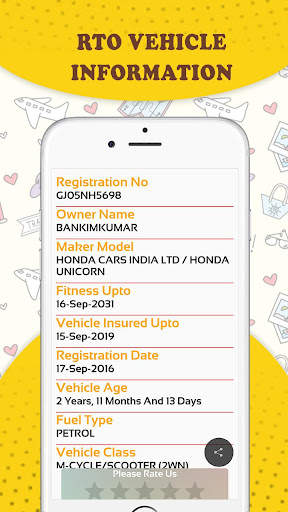 RTO Vehicle Information App screenshot 6