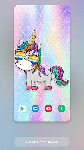 Glitter Unicorn Wallpaper screenshot 7