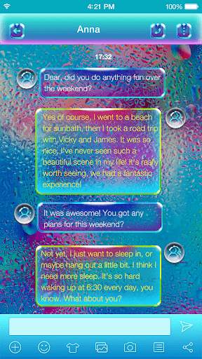 Rainy Glass Keyboard Theme screenshot 2