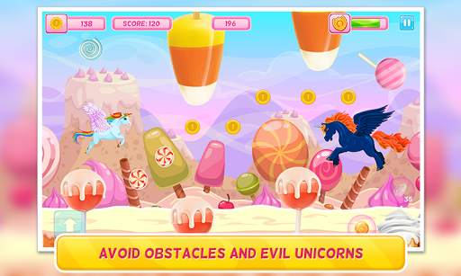 Pony in Candy World - Adventure Arcade Game screenshot 3