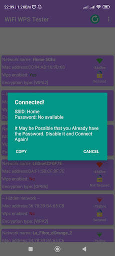 WIFI WPS TESTER ( no Root ) screenshot 2