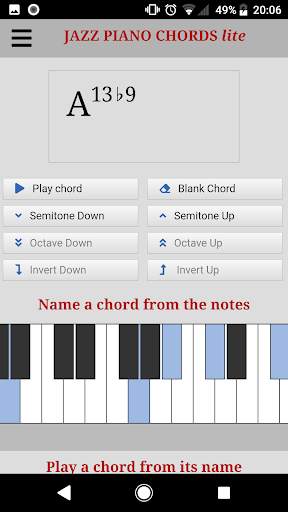 Jazz Piano Chords lite screenshot 1