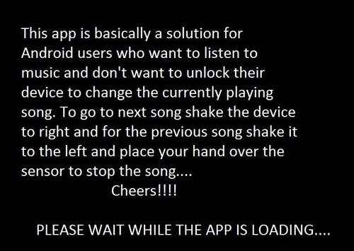 Sensor Music Player screenshot 1