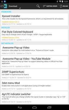 Xposed Installer screenshot 1