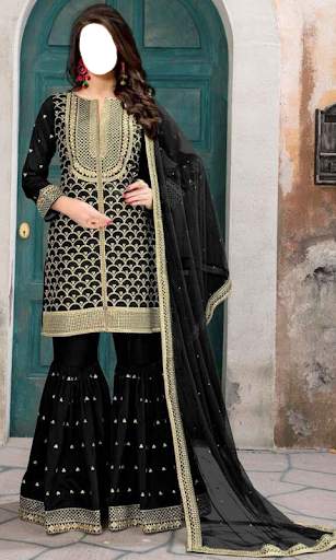 Women Sharara Photo Suit screenshot 6