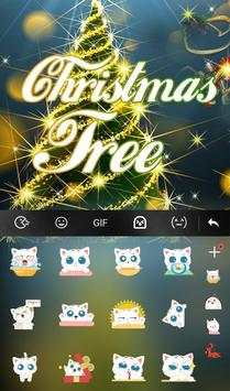 Live 3D Christmas Tree Keyboard Theme 4 تصوير الشاشة