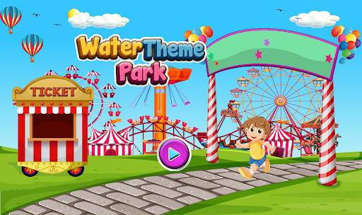 Water Theme Park Ride Games: Aqua Park Slide Race screenshot 1