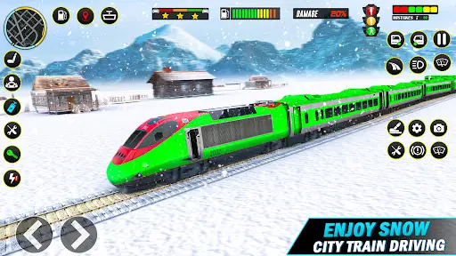 City Train Driving Train Games скриншот 3