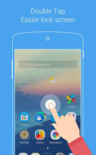 Fast Locker: Double Tap Lock Screen for U Launcher 1 تصوير الشاشة