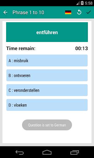 Gemeenschappelijke Duitse werkwoorden: Duits leren screenshot 8