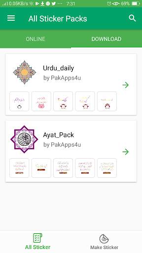 WAISLAMIC Urdu Sticker   Maker for whatsapp 2020 screenshot 3