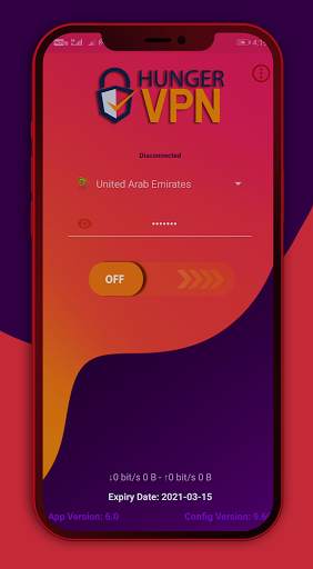 Hunger VPN New screenshot 1