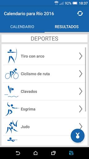 Calendario para Río 2016 screenshot 3