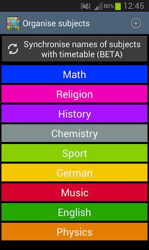Timetable screenshot 3