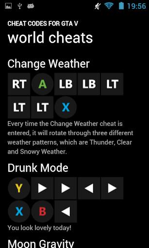 Cheat Codes for GTA V screenshot 7