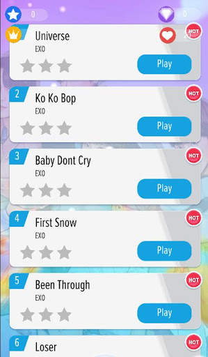 EXO Piano Tiles Best KPOP Offline screenshot 3