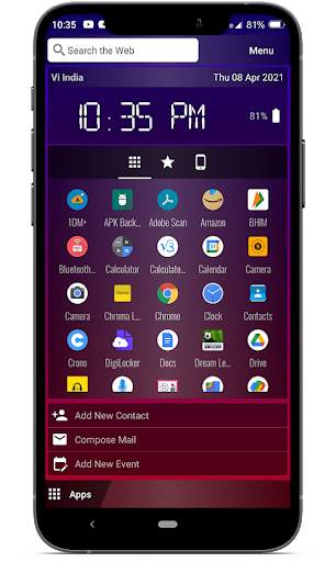 Chroma Launcher - Pocket PC Style Home screenshot 4