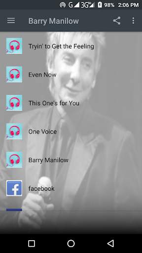 Barry Manilow Songs स्क्रीनशॉट 2