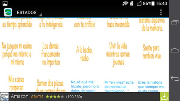 Estados y frases para WhatsApp screenshot 5
