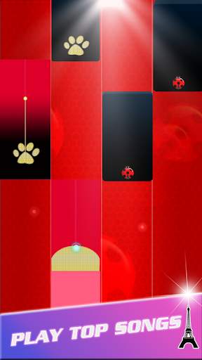 Piano Ladybug Noir Tiles - Season 2 screenshot 1